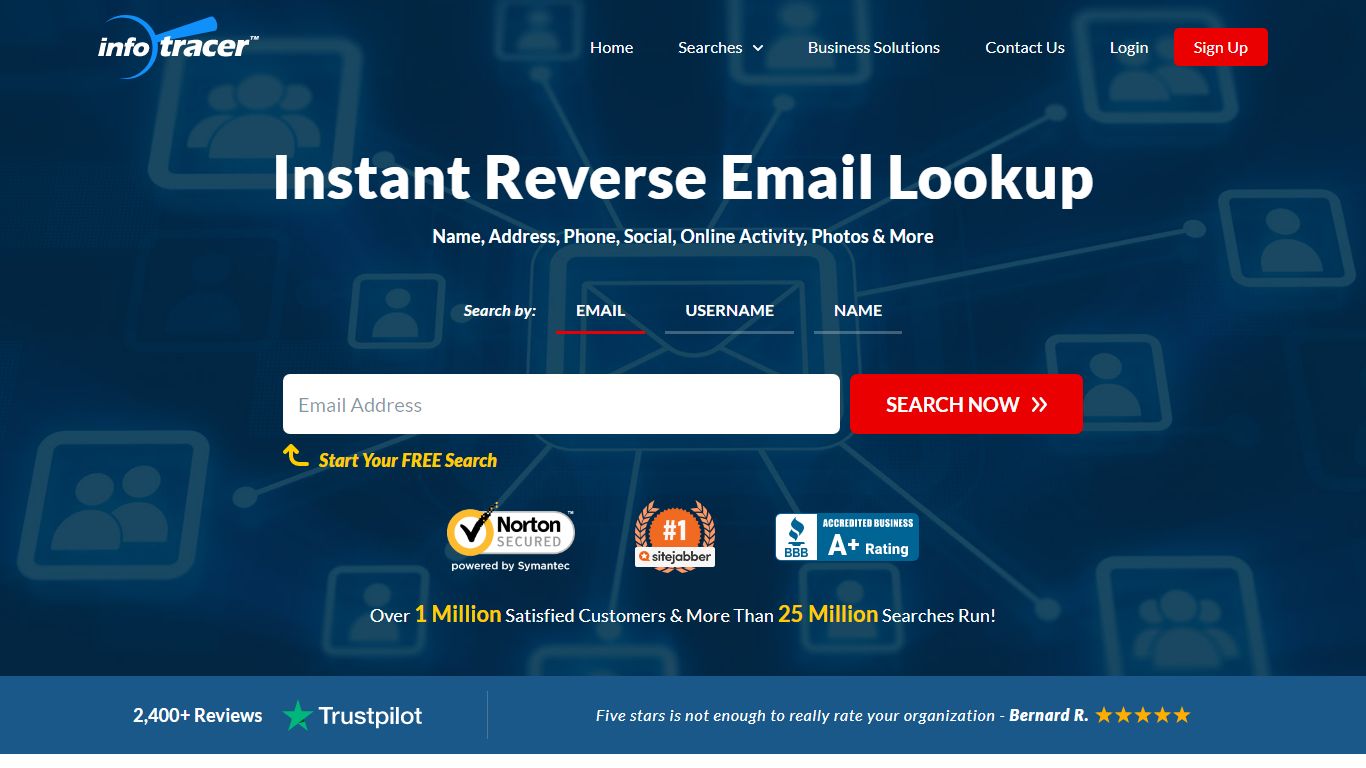 Reverse Email Lookup | Email Address Search | InfoTracer